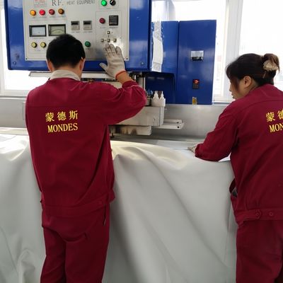 Ground Mounted Double Membrane Gas Storage Tank Polyester Fabric Biogas Storage Balloon 100m3 - 10,000m3