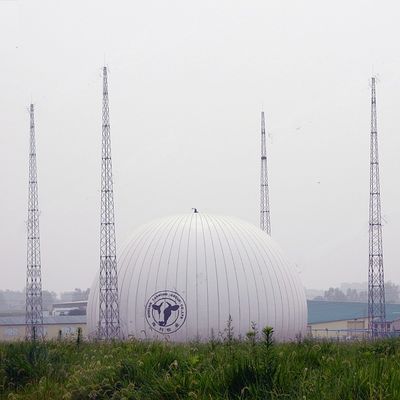 Anti Corrosion Spherical Biogas Double Membrane Gas Storage Tank For Wastewater Treatment