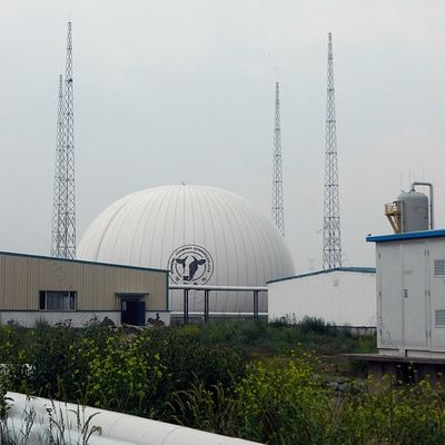 Anti Corrosion Spherical Biogas Double Membrane Gas Storage Tank For Wastewater Treatment