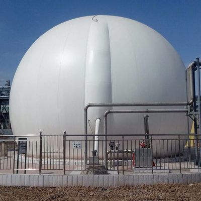 20000m3 Double Membrane Biogas Balloon Storage Free Standing 3mbar~20mbar