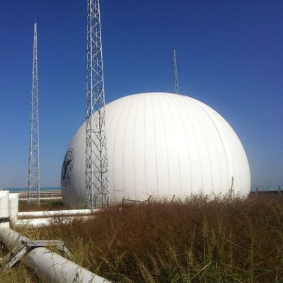 Ground Mounted Double Membrane Biogas Holder 0.7mm-1.5mm Thick For Renewable Energy