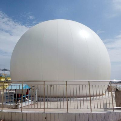 Ground Mounted Double Membrane Biogas Holder 0.7mm-1.5mm Thick For Renewable Energy