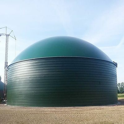 3000M3 Green Biogas Dome Double Membrane Automatic Control Bio Gas Holder