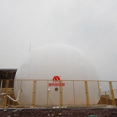 Automated Ground Mounted Double Membrane Gas Storage Tank For Cow Farm