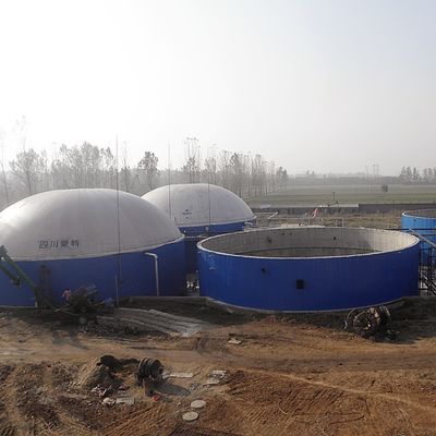 Top Mounted Double Membrane biogas gas holder For Anaerobic Digestion Plants