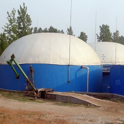 Top Mounted Double Membrane biogas gas holder For Anaerobic Digestion Plants