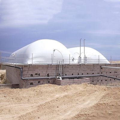 Rectangular Double Membrane Gas Storage Tank Used As Lagoon Cover Biogas Gas Holder