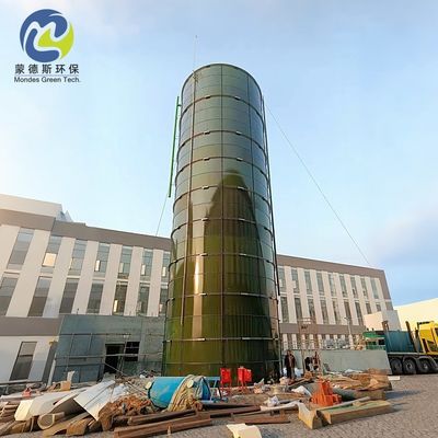 Industrial Chemical Storage Glass Fused to Steel Panel Tanks Dark Blue Dark Green