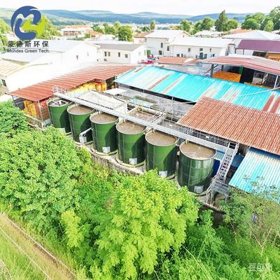 Durability NSF ANSI CAN 61 Enamel Steel Bolted Tanks For Waste Water Treatment