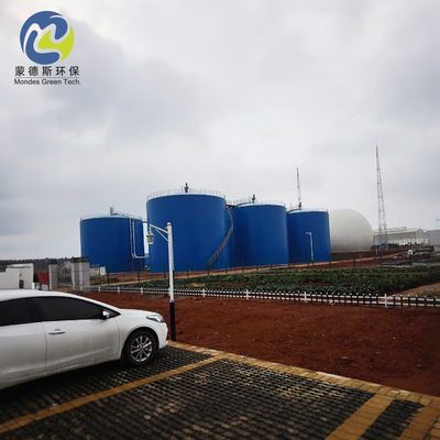 Juice Industry Bolted Steel Water Storage Tanks Safety Glass Fused Waste Water Treatment