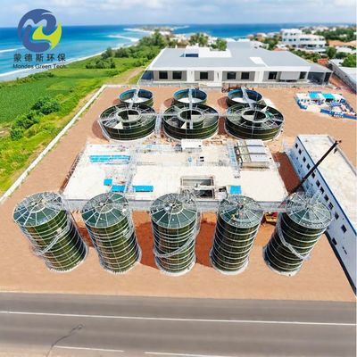double coating 6.0 Mohs Hardness Glass Lined Bolted Steel Tanks Impact Resistant Bolted Water Tank