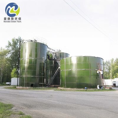 Rust Resistant Blue Color Bolted Storage Tanks For Holiday Test 1100v 20M3 To 20000M3