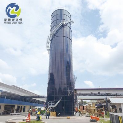 Heavy Duty Glass Fused Bolted Steel Storage Tank RAL5013 Cobalt Blue For Water Treatment Plants