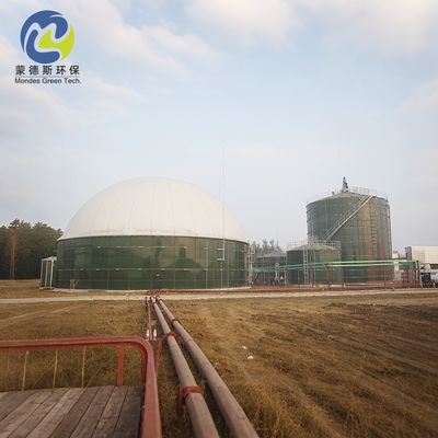 Heavy Duty Glass Fused Bolted Steel Storage Tank RAL5013 Cobalt Blue For Water Treatment Plants