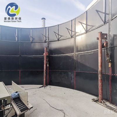 Safety Robust Design Bolted Steel Storage Tanks Ph Range 1-14 With Ladders Customizable Solution