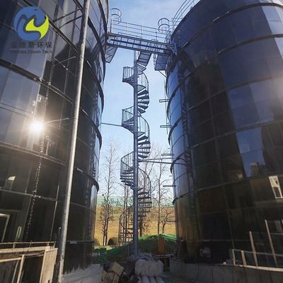 Steel Bolted Panel Tanks Customizable RAL5013 Cobalt Blue Color For Chemical Industry