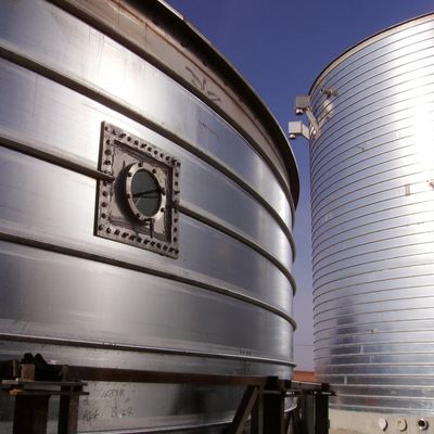 Bulk 5000m3 Mondes Spiral Steel Silo Galvanized Steel Grain Silo Storage Life Span 20-50 Years