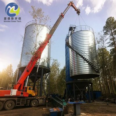 Cement Storage Spiral Steel Silo 10-10000 Tons Capacity Ground Installation