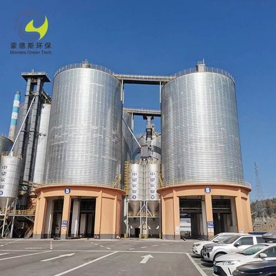 Cement Storage Spiral Steel Silo 10-10000 Tons Capacity Ground Installation