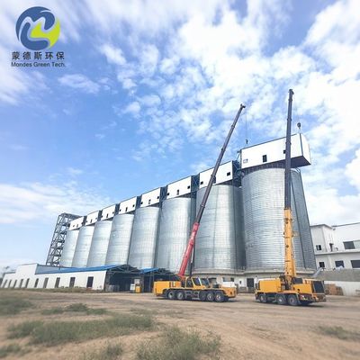 2mm-6mm Customized Capacity Galvanized Grain Silo Spiral Agricultural Farm Silos