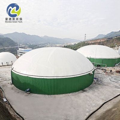 3mbar~20mbar 500m3 Dual Membrane Biogas Storage Balloon Spherical Shape For Biogas Plant
