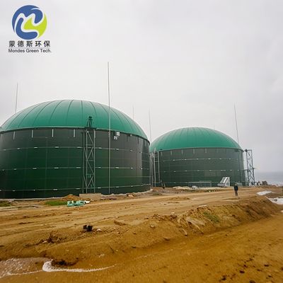 3-25 mbar Weather Resistant Biogas Balloon Storage Customizable For Wastewater Treatment