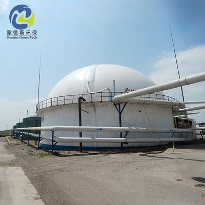 Waterproof Renewable Energy Biogas Holder Balloon PVC Coated Fabric Dual Membrane