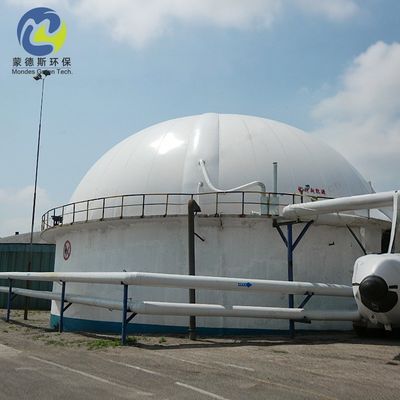 Waterproof Renewable Energy Biogas Holder Balloon PVC Coated Fabric Dual Membrane