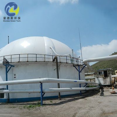 Waterproof Renewable Energy Biogas Holder Balloon PVC Coated Fabric Dual Membrane