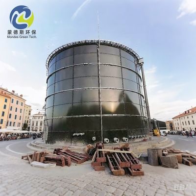 Cylindrical Shape Modular Bolted Water Storage Tanks Enamel Coated 50m³-20000m³