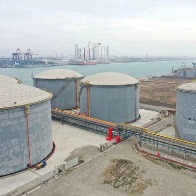 Weather Resistance Aluminum Geodesic Dome Roof Rapid Installation For Drinking Water Storage And Oil Storage Tank