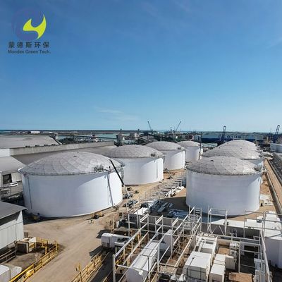 Lightweight Spherical Structure Aluminum Geodesic Dome Roof For Oil Tank