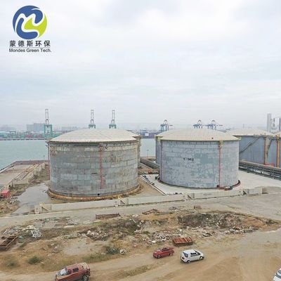 Lightweight Spherical Structure Aluminum Geodesic Dome Roof For Oil Tank