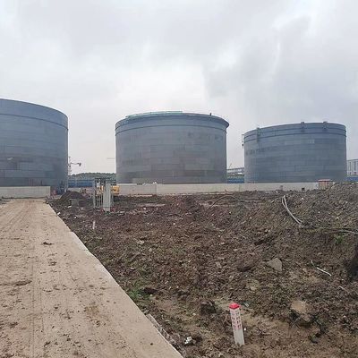 Industrial Vertical Welded Steel Tank Cylindrical  Above Ground For Oil Storage