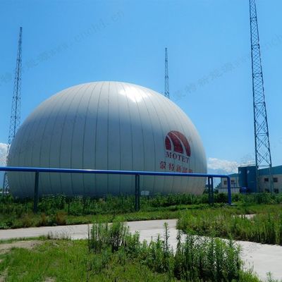 Shockproof Ground Mounted Biogas Storage Tank Price Double Membrane Gas Holders
