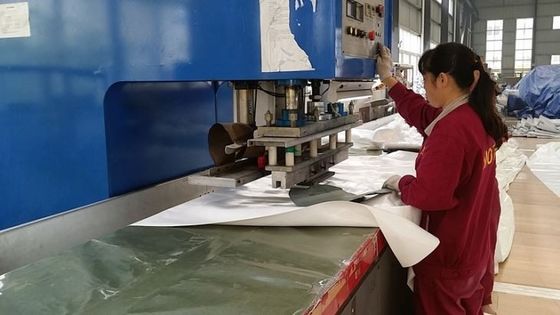 Anti Corrosion Shockproof Biogas Dome Gas Holder Dual Membrane Green Color