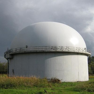Weather Resistant Biogas Gas Holder Digester Mounted Double Membrane