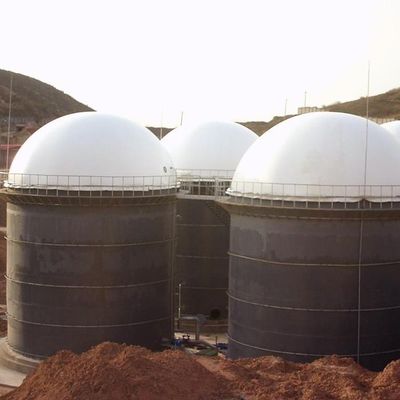 Weather Resistant Biogas Gas Holder Digester Mounted Double Membrane