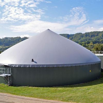 Low Emission Biogas Storage Tank Design Single Membrane Biogas Cover Uv Resistance