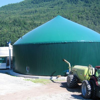Single Membrane Biogas Cover PVC Foil Customized For Steel Or Concrete Tanks