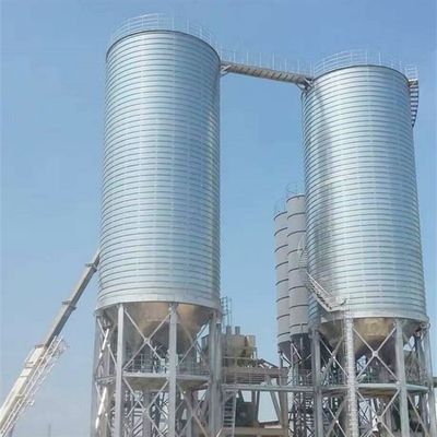 40 to 15000 m³ Spiral Steel Storage Silo With Cone Shaped Bottom