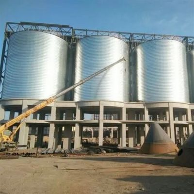 40 to 15000 m³ Spiral Steel Storage Silo With Cone Shaped Bottom
