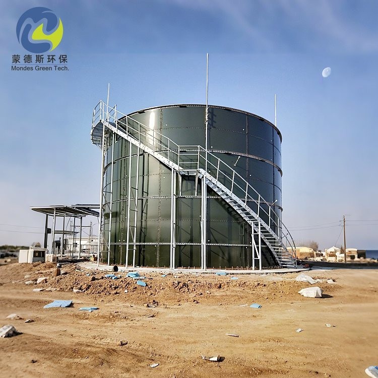 Rust Resistant Blue Color Bolted Storage Tanks For Holiday Test 1100v 20M3 To 20000M3