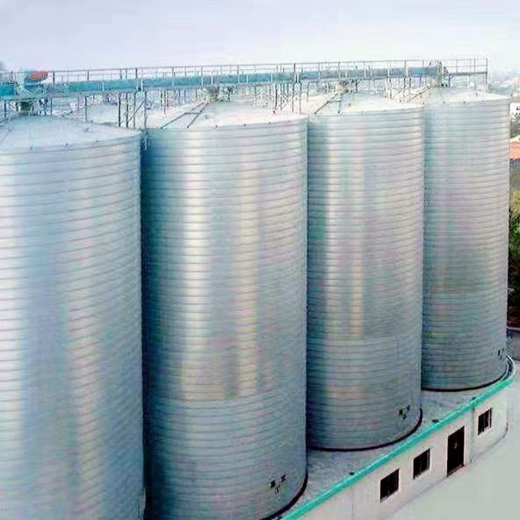 Bulk 5000m3 Mondes Spiral Steel Silo Galvanized Steel Grain Silo Storage Life Span 20-50 Years