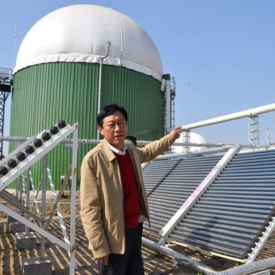 Serbatoi di stoccaggio biogas a doppia membrana resistenti ai raggi UV con controllo automatico