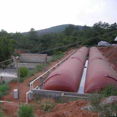 Membrana in PVC per biogas con fanghi rossi, resistente agli acidi, OEM per impianti biogas