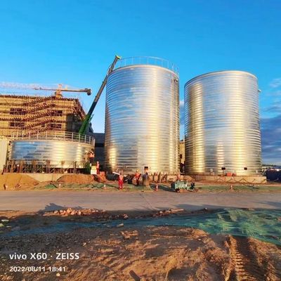 Large Drinking Water Bolted Storage Tanks Lipp Tank Clad Steel With Robust Construction