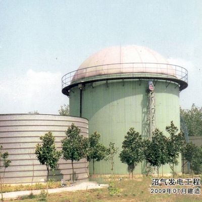 Dubbel Naad Systeem Biogas Opslagtank Anti-Corrosie Voor Industrieel Afvalwater